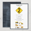 Search for crane birthday invitations Bulldozer