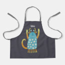 Search for monsters aprons Halloween