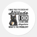 Search for cat attitude stickers Kitten