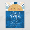 Search for vertical sunshine baby boy shower invitations Whimsical
