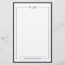 Search for modern stationery paper Navy blue