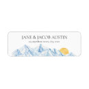 Search for winter landscape return address labels Mountain