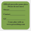 Recherche de geocacher autocollants Swag