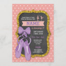 Search for ballet party invitations Glitter
