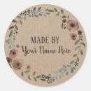 Search for vintage wreath stickers Rustic
