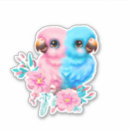 Search for cute blue bird stickers Parrot