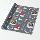 Search for family wrapping paper Reindeer