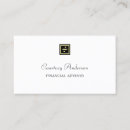Search for financial advisor business cards Elegant