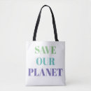 Search for save the planet tote bags Earth