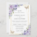 Search for lavender butterfly wedding invitations Budget