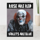 Search for scary clown cards Funny