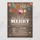 Search for wood christmas invitations Xmas party
