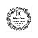 Search for autumn leaf rubber stamps Return address