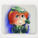 Search for three leafed clovers mousepads Irish