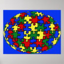 Search for puzzles posters Awareness