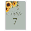 Search for sunflower numbers table cards Minimalist