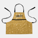 Search for gold glitter sparkle aprons Girl
