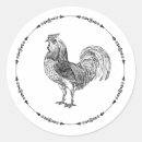 Search for vintage rooster stickers Illustration