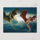 Recherche de fire cartes postales Dragon