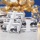 Search for tractor wrapping paper Cute