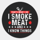 Search for funny smoking stickers Barbecue