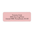Search for pink rose return address labels Simple