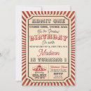 Recherche de de billet cirque invitations Rétro