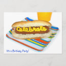 Search for hot dog birthday invitations Mustard