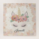 Recherche de face puzzles Licorne