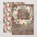 Search for rustic first communion invitations Floral