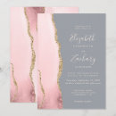 Search for pink and grey wedding invitations Chic