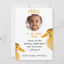 Recherche de de canard anniversaire invitations Bébé