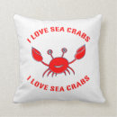 Recherche de crabe rouge coussins Blanc