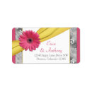Search for gerbera daisy wedding return address labels Yellow