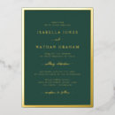Search for gold foil pressed wedding invitations Modern minimalist