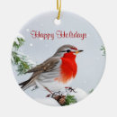 Search for red robin ornaments Xmas