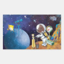 Search for astronomy rectangle stickers Moon