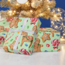 Search for gingerbread man wrapping paper Christmas sweets