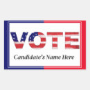 Search for campaign rectangle stickers Usa
