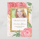 Search for pink and gold graduation invitations Glitter