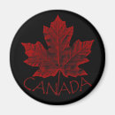 Recherche de drapeau du canada magnets Feuille