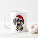 Search for dachshund dogs mugs Santa