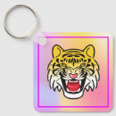 Search for tiger face keychains Illustration