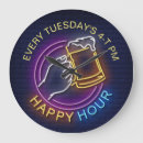 Search for blue neon clocks Retro