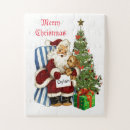 Recherche de santa vintage puzzles Vacances