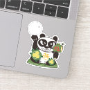 Recherche de dessin de panda autocollants Drôle