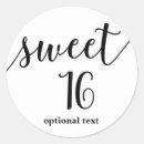 Search for sweet sixteen stickers Elegant