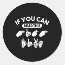 Search for if you can read this stickers Deaf