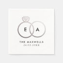 Recherche de anneau mariage serviettes Monogramme