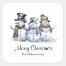 Search for watercolor snowman stickers Winter